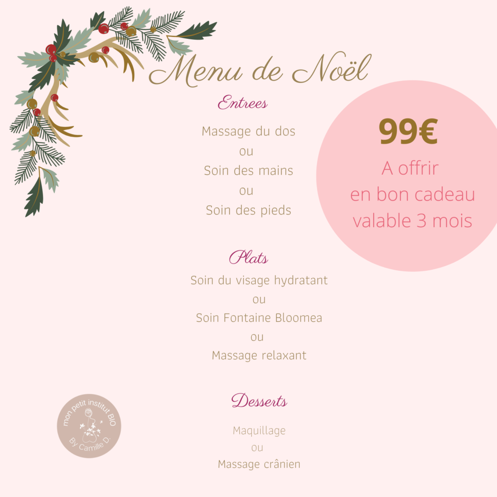 Menu de Noël 2022